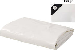 Αδιάβροχος Μουσαμάς 190gr/m² 4x3μ. Βαρέως Τύπου Λευκός