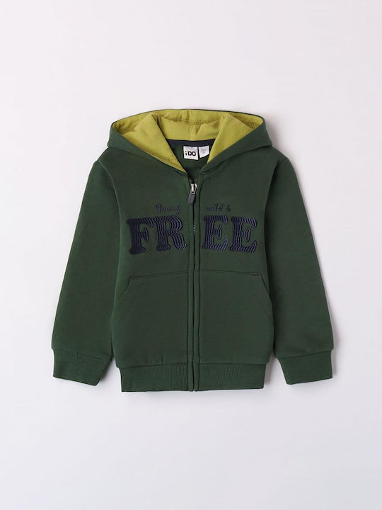 iDO Hooded Sweatshirt with Zipper Green