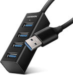 Axagon USB 3.2 4 Port Hub with USB-A Connection