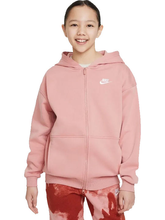 Nike Athletic Kids Sweatshirt Cardigan with Hoo...