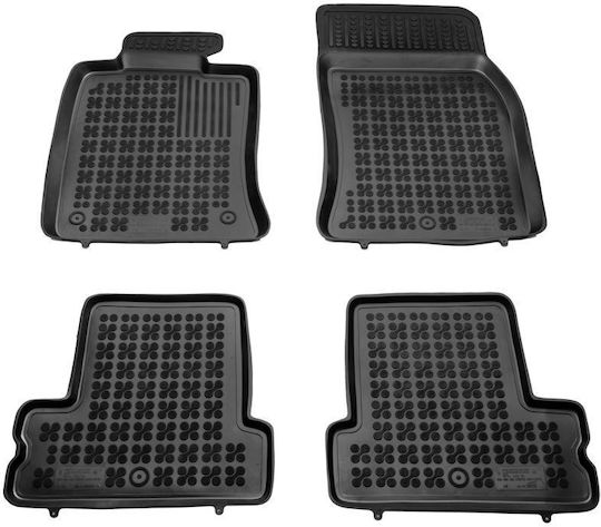 Sahler Set of Front and Rear Mats 4pcs Tray Type for Mini ONE / Cooper Mazda 2 2001-2013 Black