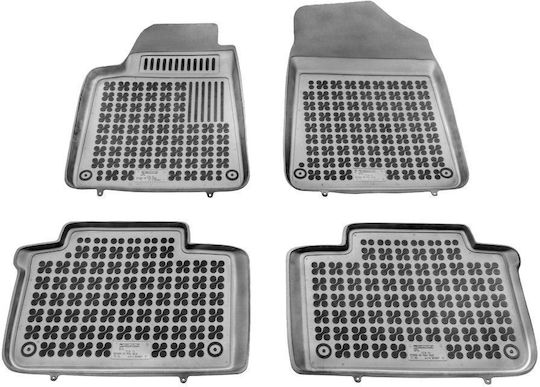 Sahler Set of Front and Rear Mats 4pcs Tray Type for Citroen C6 Mazda 2 2005+ Black