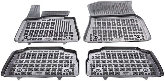 Sahler Set of Front and Rear Mats 4pcs Tray Type for BMW X6 Mazda 2 2019+ Black