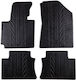 Apesan Set of Front and Rear Mats 4pcs for Kia Soul 2014-2019 Black