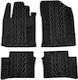 Apesan Set of Front and Rear Mats 4pcs for Kia Picanto 2011-2017 Black