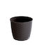 Prosperplast DRLO220 Übertopf Rattan Braun mit Gestell 22x22x19.5εκ.