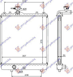 Prasco Car Air Condition Radiator for Suzuki Ignis