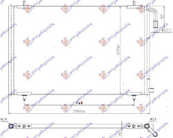Prasco Car Air Condition Radiator for Peugeot 206