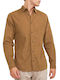 Long-sleeved Corduroy Shirt Brown