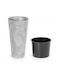 Prosperplast DTUS300E Übertopf Kunststoff Gray 30x30x57.2εκ.