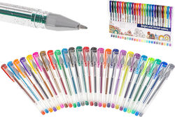 ikonka Πλαστικο Pen Gel with Multicolour Ink 25pcs