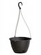 Prosperplast Ratolla Round W DRLW240 Suspendat Ghiveci Rattan Gri 24.3x24.3x16εκ.