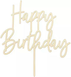PartyDeco Happy Birthday Διακοσμητικό Γλυκών για Party
