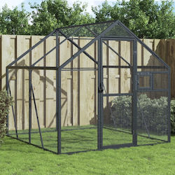 vidaXL Metallic Bird Cage 179cmx200cmx185cm