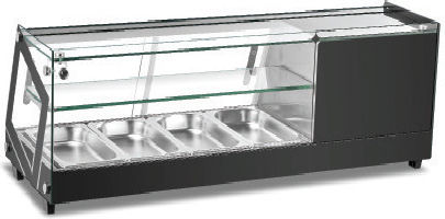 Karamco Tiefkühlvitrine Tischgerät mit Kapazität 4x1/3 GN 113.1x39.5x37.5cm Cs44/fs44l