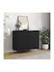 Cabinets Wall Black 2pcs 40x35x70cm