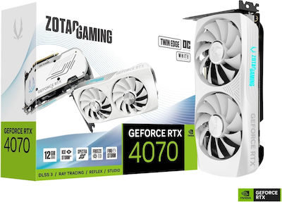 Zotac GeForce RTX 4070 12GB GDDR6X Twin Edge OC White Κάρτα Γραφικών