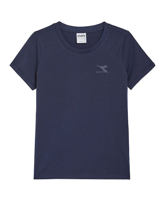 Diadora Women's T-shirt Navy Blue