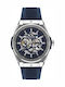 Beverly Hills Polo Club Men's Watch Automatic with Blue Rubber Strap