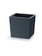 Prosperplast Urbi Square Low DURSL Γλάστρα Πλαστική Ανθρακί 24x24x23.5εκ.