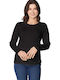 Jensen Woman Damen Langarm Pullover Schwarz