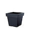 Prosperplast Lofly Квадратна Ниска Саксия За Цветя Пластмасова Сива 19.3x19.3x18.1см