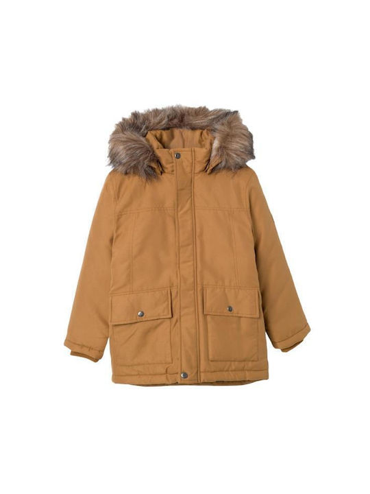 Name It Kinderjacke Kurz mit Kapuze Braun