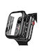 SiiPro Plastic Case with Glass in Black color for Apple Watch 44mm