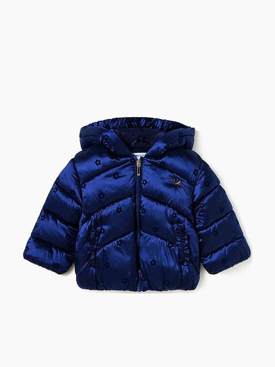 Mayoral Kids' Casual Jacket Short with Hood Nav...