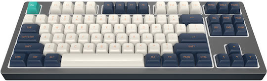 Dark Project KD87B LTD Aluminum Gaming Μηχανικό Πληκτρολόγιο Tenkeyless με Gateron Cap Teal διακόπτες και RGB φωτισμό (Αγγλικό US) Black & Cloud Grey