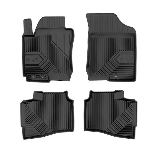 Frogum Set of Front and Rear Mats 4pcs for Hyundai i30 2007-2011 Black
