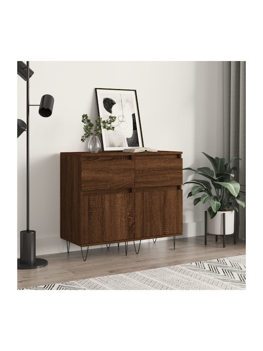 Sideboard Wooden Brown Oak 40x35x70cm