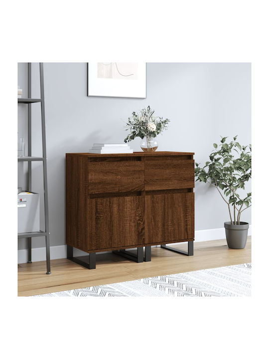 Sideboard Wooden Brown Oak 40x35x70cm