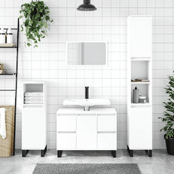 vidaXL Cabinet de baie fără chiuvetă L30xl30xH100cm Alb