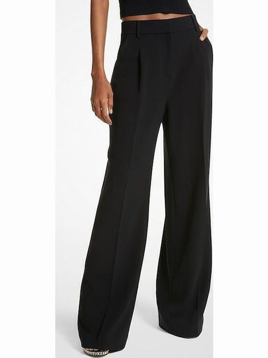 Michael Kors Damen Stoff Hose Schwarz