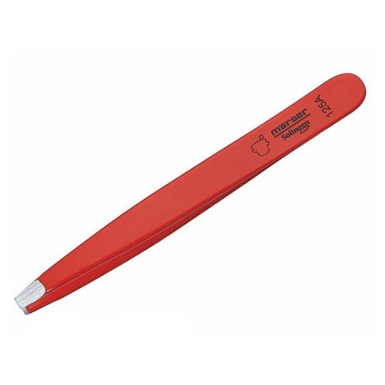 Solingen Eyebrow Tweezer with Straight Nose Νο1 25a Red