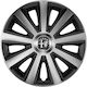 Versaco Set Capace De Roți Auto Aviator Compatibilitate Alfa Romeo 4 Bucăți 15 Argintii/Negre