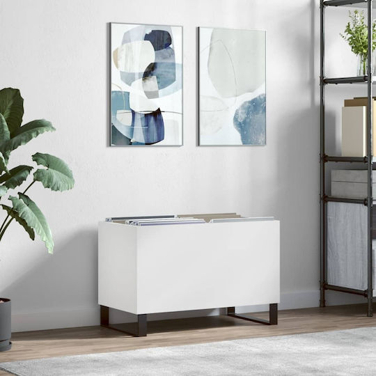 vidaXL Mobilier Hi-Fi Alb 38x74.5x48cm