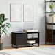 vidaXL Hi-Fi Möbel Schwarz 38x85x48cm