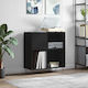 vidaXL Hi-Fi Furniture Black 38x84.5x89cm