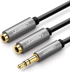 Ugreen 3.5mm male - 2x 3.5mm female Cable Black 0.2m