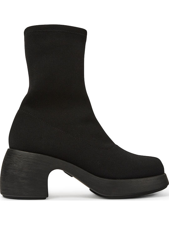 Malaya Thelma Women's Ankle Boots with Medium Heel Black
