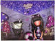 Graffiti Φάκελος με Κουμπί για Χαρτί A4 Cheshire Cat Lila (Διάφορα Σχέδια)