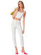 BSB Women's Fabric Trousers in Regular Fit White