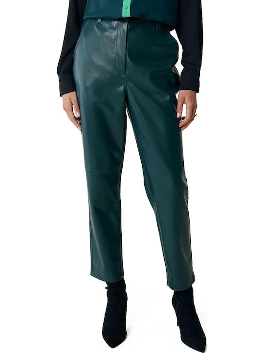 Women's Fabric Trousers Green