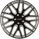 Versaco Auto Radkappen Set mit Marke Auto 4Stück 15" Schwarz