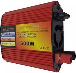 Инвертор за кола Модифицирана синусоидална вълна 500W за 12V DC