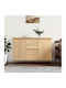 Sideboard Wood & Metal Sonoma Oak 104x35x70cm