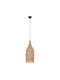 HomeMarkt Pendant Light Brown with Socket E27 28x68cm