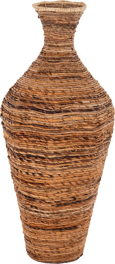HomeMarkt Vază De Podea Din Paie Maro Φ43xΥ100cm